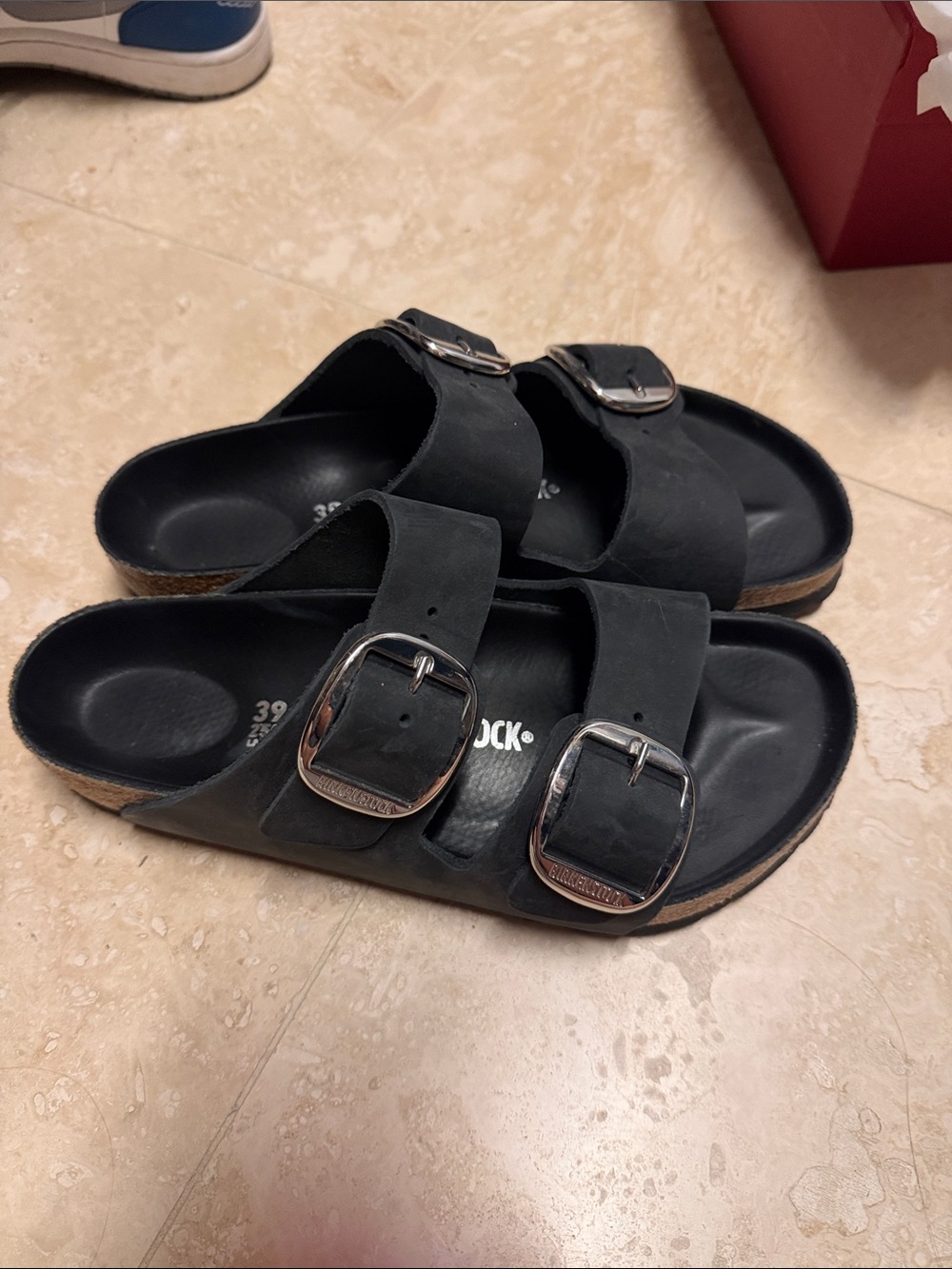 Birkenstock Black Double Buckle Sandals - Picture 4 of 4